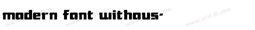modern font withous字体转换